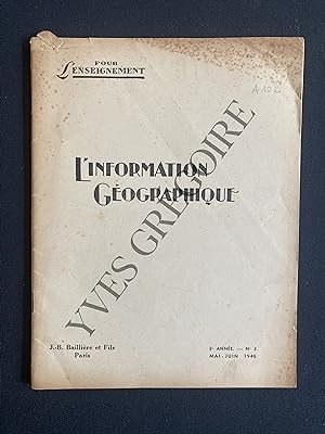 L'INFORMATION GEOGRAPHIQUE-MAI/JUIN 1946