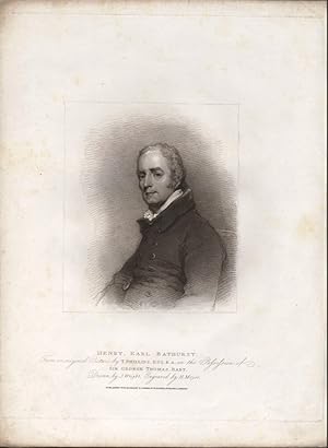 Henry, Earl Bathurst. From an original picture in the possession of Sir George Thomas, Bart. Draw...