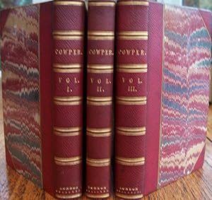 The Poetical works of William Cowper. In Three Volumes Leather Bound By HAYDAY.