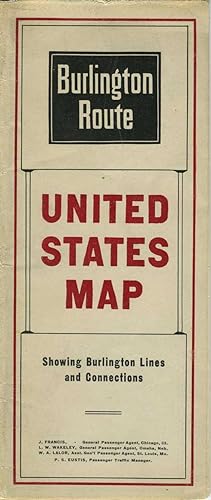 Burlington Route, United States Map