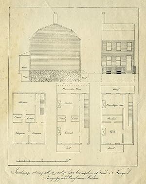 New York Architectural Rendering, Residential Building. Lithograph
