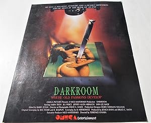 Darkroom: Where Old Passions Develop (1988) Original Four-Page Promotional Promo Movie Theater Fi...