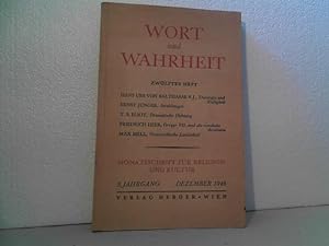 Wort und Wahrheit. Monatsschrift für Religion und Kultur. 8. Jahrgang, 12. Heft: Dezember 1948.