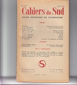 Cahiers du Sud Janvier. 1943