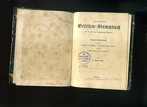 Ein denkwürdiges Gesellen-Stammbuch aus der Zeit des dreißigjährigen Krieges. Original - Mittheil...