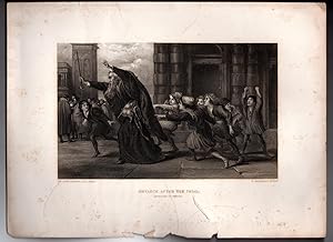 Shylock After the Trial. Steel Engraving, 1870, from "The Merchant of Venice", from the Virtue & ...