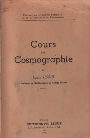 Cours de cosmographie