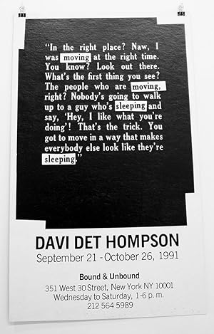 Davi Det Hompson: September 21 - October 26, 1991