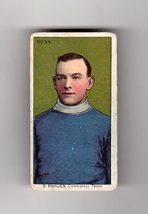 D. Phalen, Vintage 1910 Lacrosse Trading Card. Cornwall Colts. Imperial Tobacco Company C59 Serie...