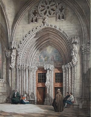 "Puerta de Sta Catalina en el Claustro de la Catedral de Toledo" - Porte de Ste Catherine au Cloi...