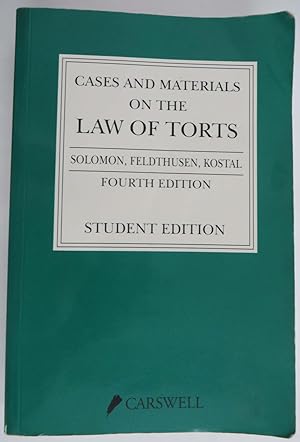 Cases and Materials on the Law of Torts - Student Edition