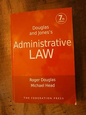 DOUGLAS AND JONES'S ADMINISTRATIVE LAW