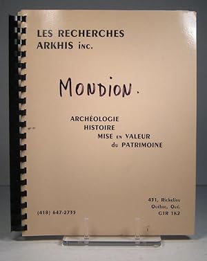 Le Poste des Chats ou site de Mondion dans la vallée de l'Outaouais. 1 (I)