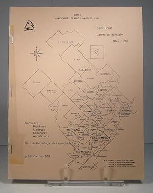 Paroisse St-Donat (Saint-Donat). Comté de Montcalm 1875-1993. Baptêmes, mariages, sépultures, ann...