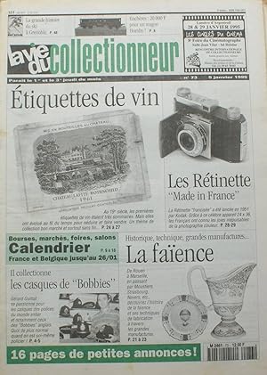 La vie du collectionneur - Numéro 73 du 5 Janvier 1995