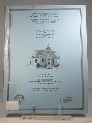 Marriages of St. Stephen's Catholic Church. Attleboro, MA (Dodgeville 1880-1986