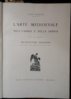 L'arte nell'Umbria e nella Sabina. Volume primo-quarto.