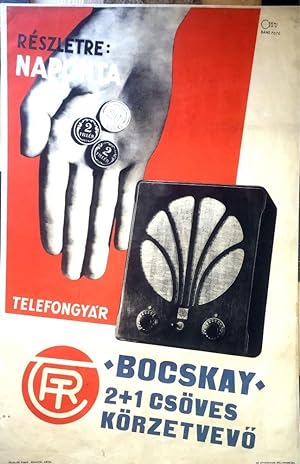 Advertisement Poster for "Bocskay" Radio Reciever