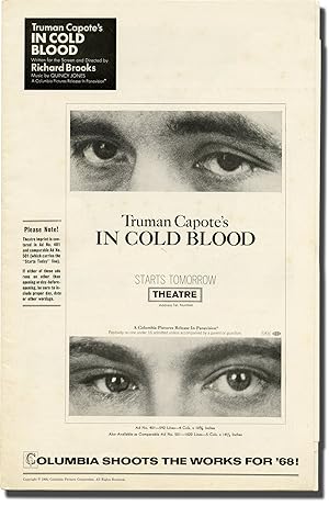 In Cold Blood (Original pressbook for the 1968 film, with all four inserts present)