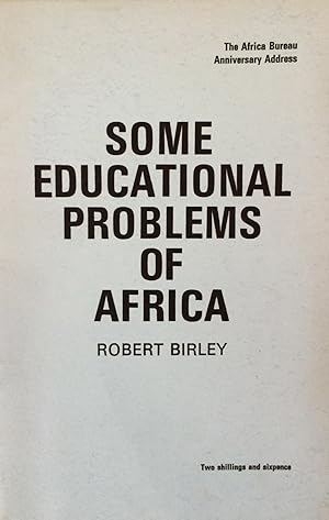 Some Educational Problems of Africa