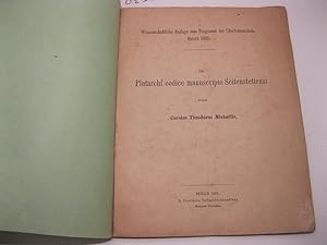 De Plutarchi codice manuscripto Seitenstettensi