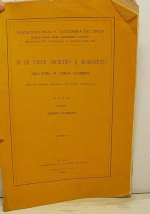 Di un codice archetipo e sconosciuto dell'opera di Giorgio Pachimere. Nota