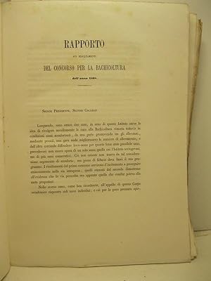 Rapporto sui risultamenti del concorso per la bachicoltura dell'anno 1868