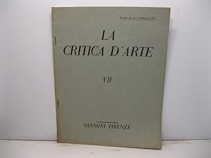 La critica d'arte. VII. Jacobello e Pietro Paolo da Venezia. Estratto dal n.7 (Febbraio), 1937