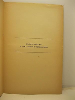 Relazione della classe VII sul trovato del Signor Pasquale Violante dal titolo 'La perfecta' macc...