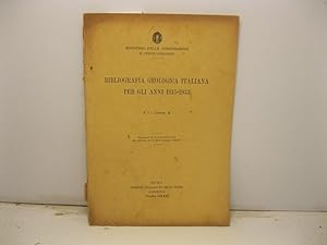 Bibliografia geologica italiana per gli anni 1915-1933. N. 1. Lettera A