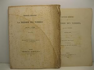 Premier (-septieme) Memoires sur la Theorie des Nombres par M. F. Landry