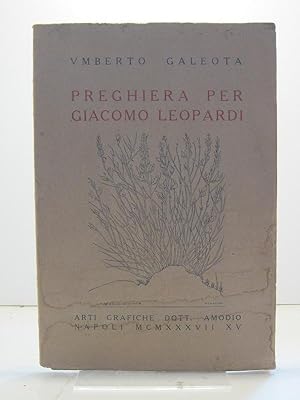 Preghiera per Giacomo Leopardi