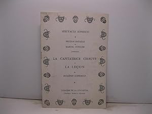 Spectacle Ionesco. Nicolas Bataille et Marcel Cuvelier presentent La cantatrice chauve et La leco...