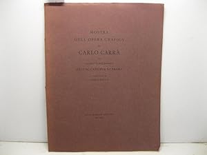 Mostra dell'opera grafica di Carlo Carra' nel salone napoleonico dell'Accademia di Brera. Present...