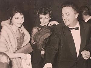 Federico Fellini, Ivonne Furneaux, Aime' Anuk. Interpreti della 'Dolce vita'