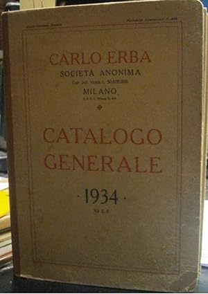 Carlo Erba, Milano. Catalogo generale 1934