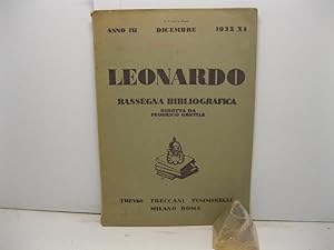 Leonardo. Rassegna bibliografica diretta da Federico Gentile