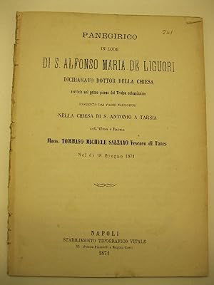 Panegirico in lode di S. Alfonso Maria De Liguori, dichiarato dottor della Chiesa, recitato nel p...