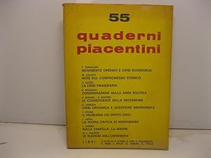 Quaderni piacentini 55 Anno XIV n.55, maggio 1975
