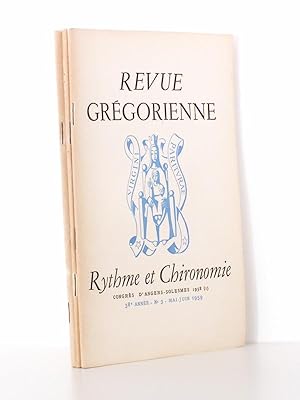 ( Lot de 3 numéros de 1959 , Revue Grégorienne - Congrès d'Angers-Solesmes 1958 ) N° 3 Rythme et ...
