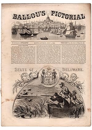 Ballou's Pictorial Drawing-Room Companion, July 5, 1856. 13 Engravings. State of Delaware; Austra...