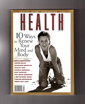 Health Magazine - April, 1997. Maja Kiener Cover. Anti-Cancer Foods; Stress Relief; Reversing Wri...