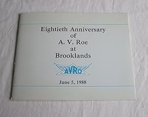 Eightieth Anniversary of A V Roe at Brooklands, June 5, 1988