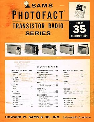 Sams Photofact Transistor Radio Series TSM-35 February 1964 (VOL 35)
