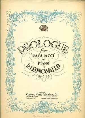 PROLOGUE FROM "PAGLIACCI" FOR PIANO (No. 2166)