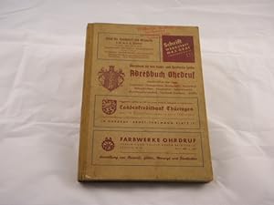 ADRESSBUCH OHRDRUF / THÜR. 1950.- Für den Stadt- und Landkreis Gotha. Einschl. der Orte: Crawinke...