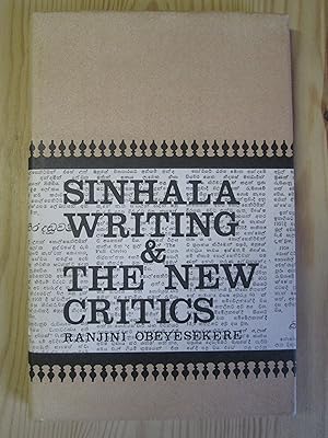 Sinhala Writing & the New Critics
