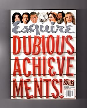 Esquire Magazine, February 2004. Dubious Achievements Awards for 2003. Carla Gugino, Lost Boys, E...