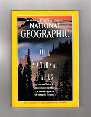 National Geographic Magazine / October, 1994. Our National Parks; Hanseatic League; Siberian Mumm...