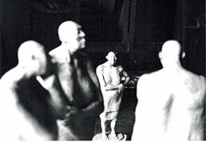 Photograph of the sculptures from the la serie del del manicomio. 1987.